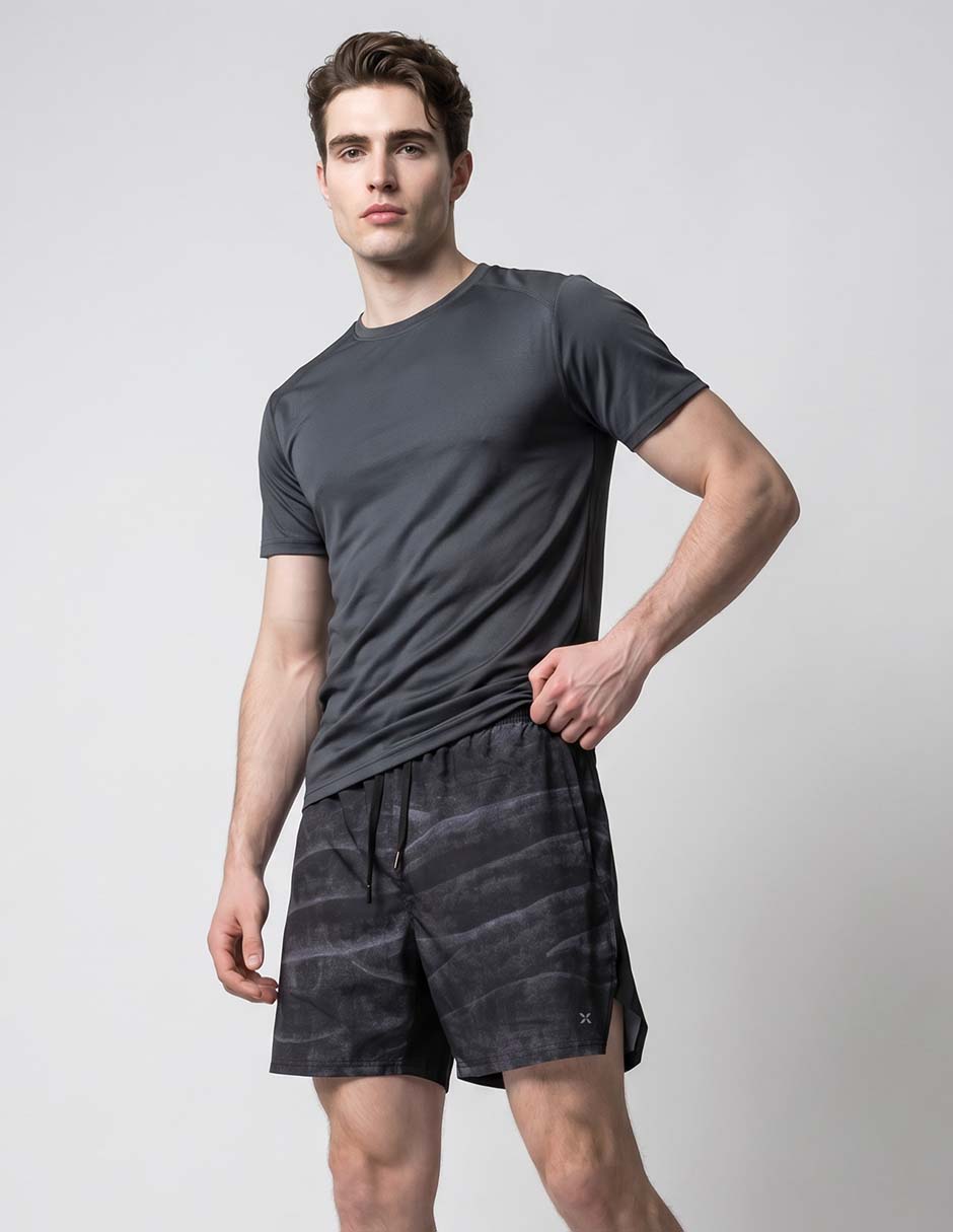 Short efecto doble prenda para correr hombre Short efecto doble prenda para correr hombre
