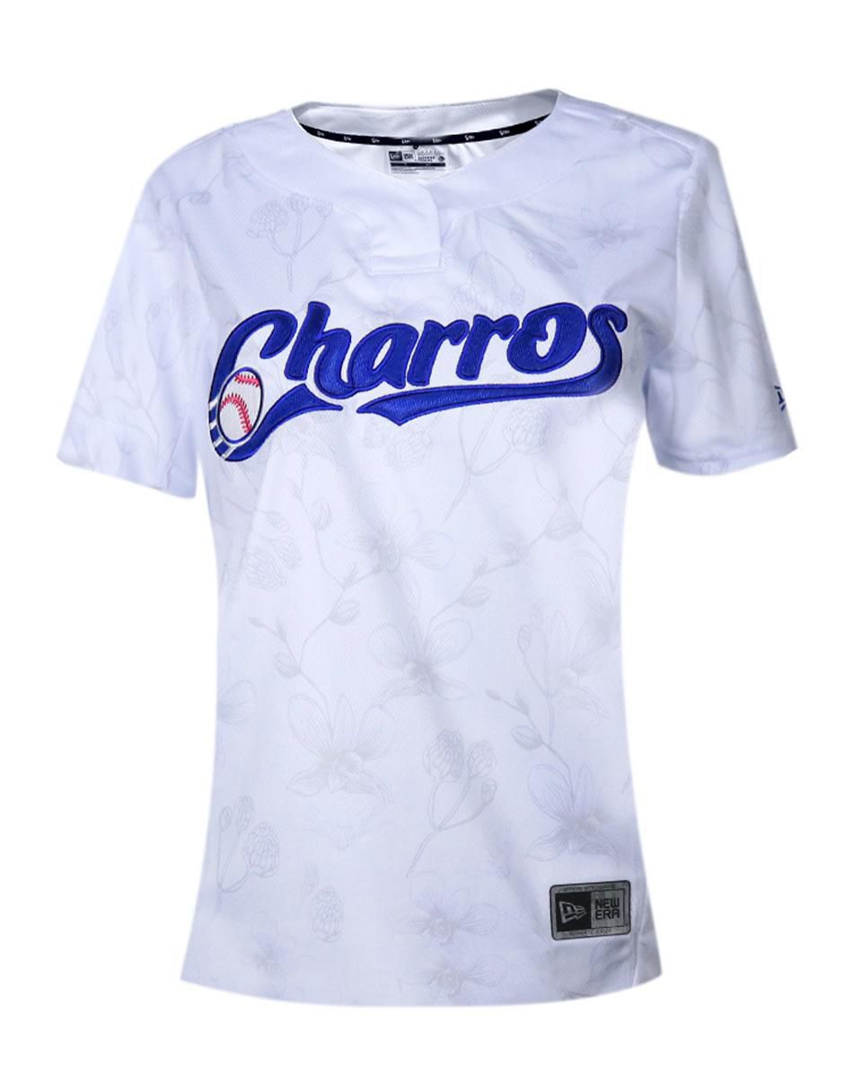 Jersey de Charros de Jalisco local manga corta fan para mujer Jersey de Charros de Jalisco local manga corta fan para mujer