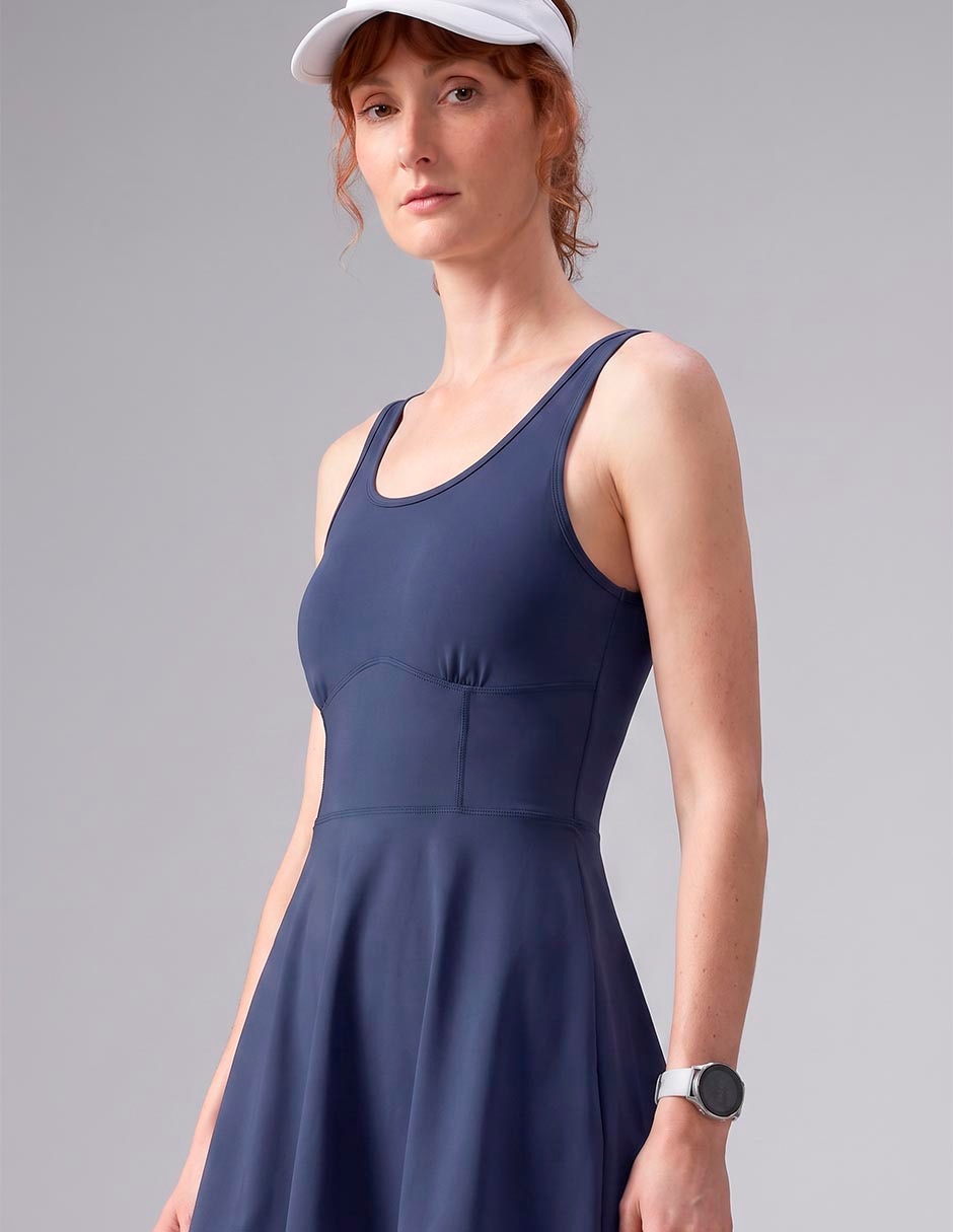 Vestido con bra mini raqueta para mujer 2