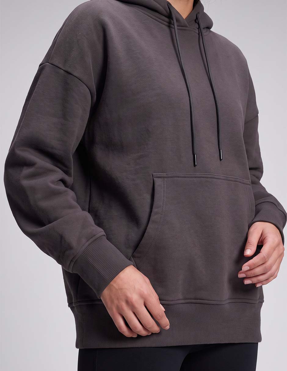 Sudadera con capucha y bolsa para mujer 2