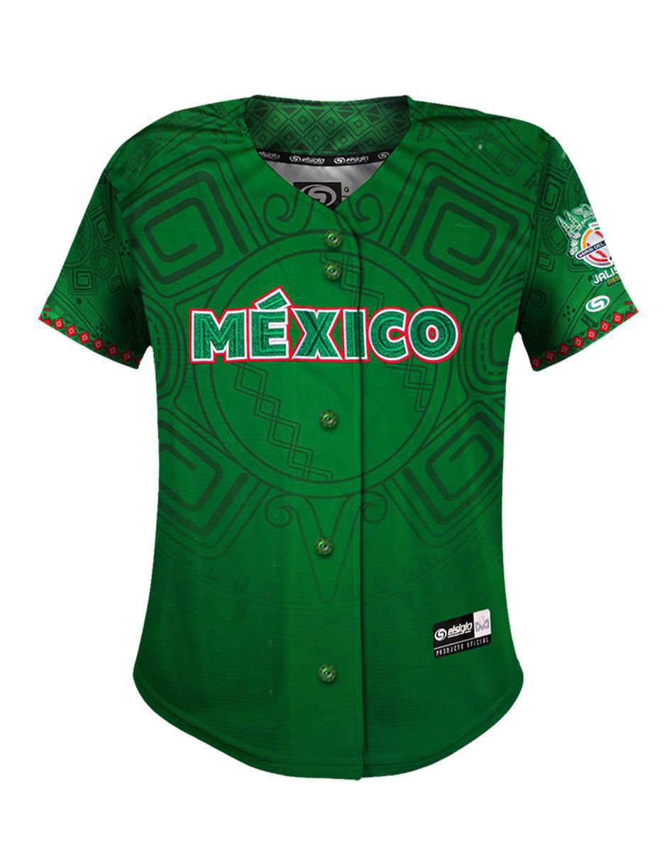 Jersey de mexico caribbean series conmemorativo de manga corta game para mujer 1