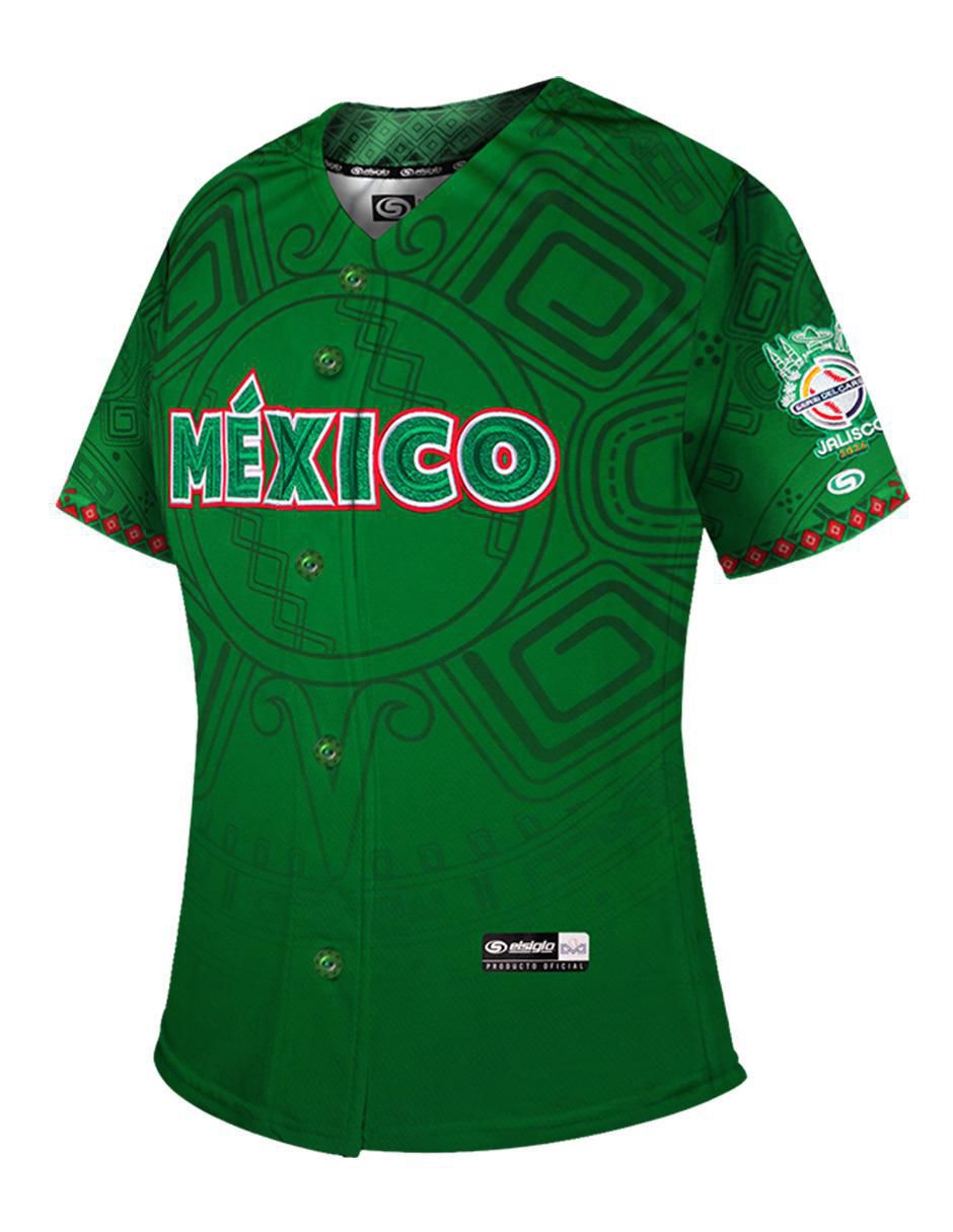 Jersey de mexico caribbean series conmemorativo de manga corta game para mujer 2