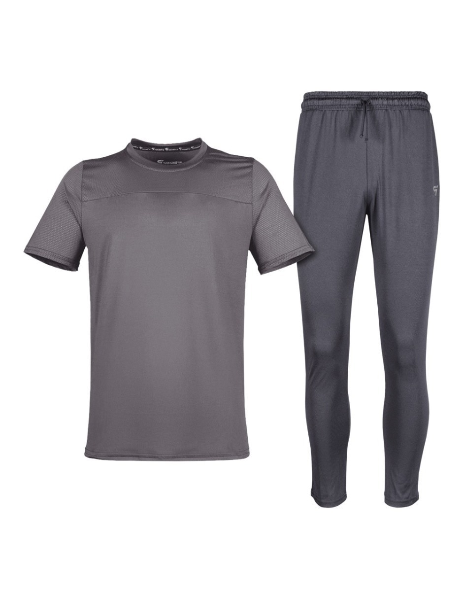 Conjunto deportivo straight con jareta para hombre