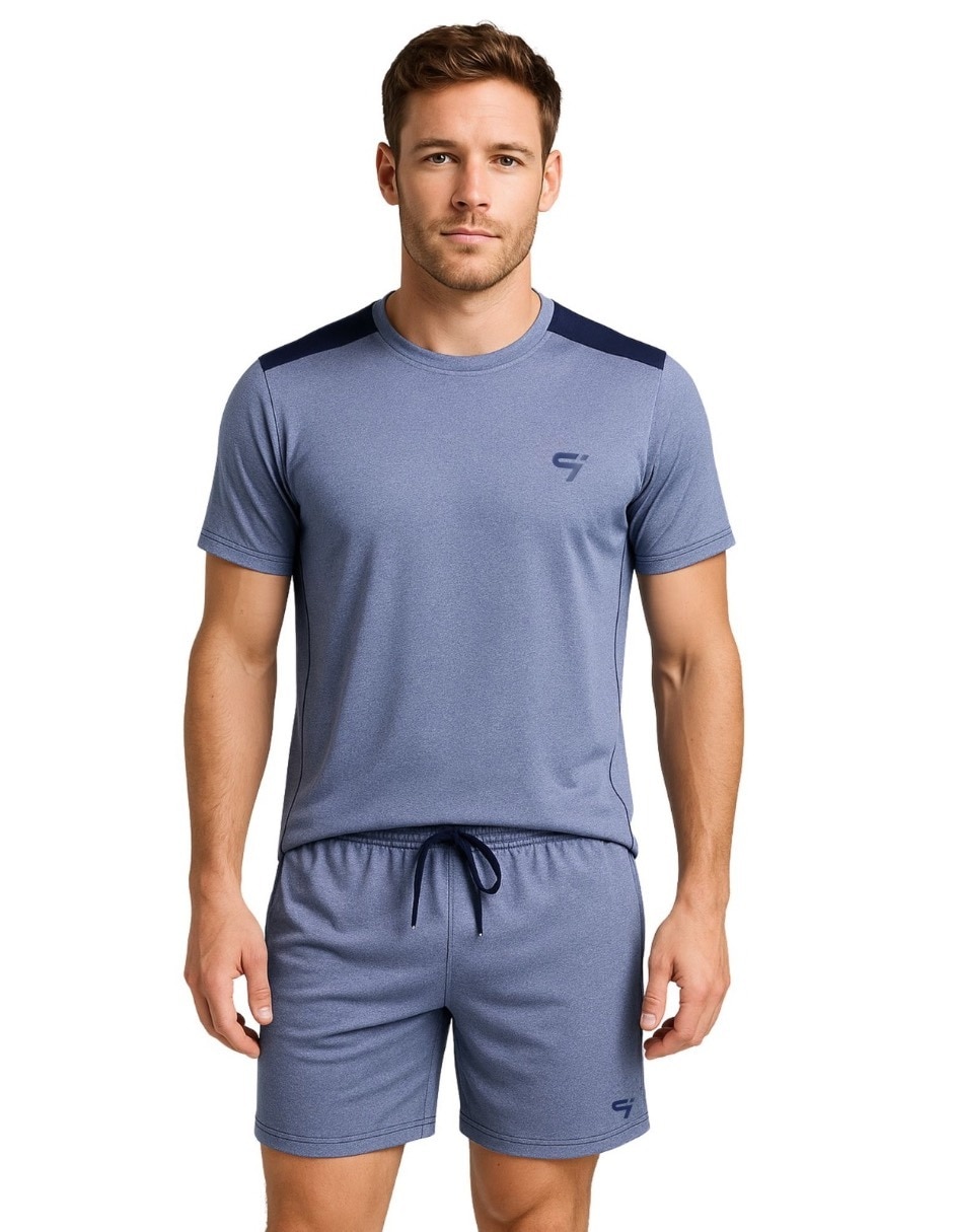 Conjunto deportivo straight con elástico para hombre