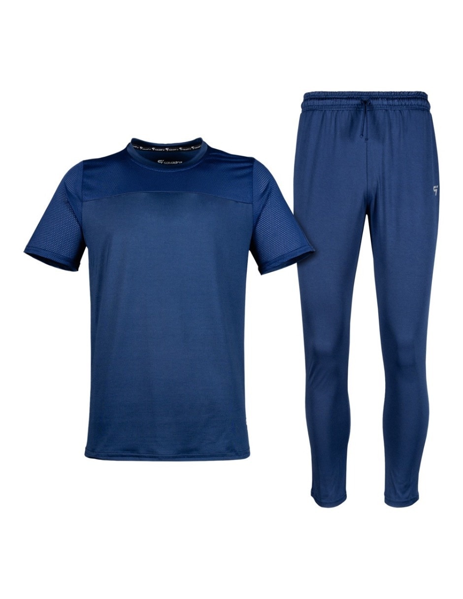 Conjunto deportivo straight con jareta para hombre
