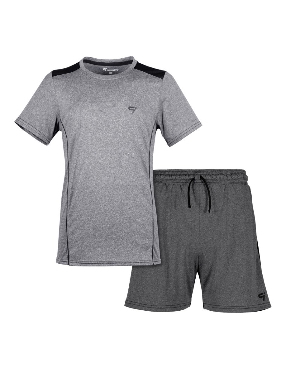 Conjunto deportivo straight con jareta para hombre