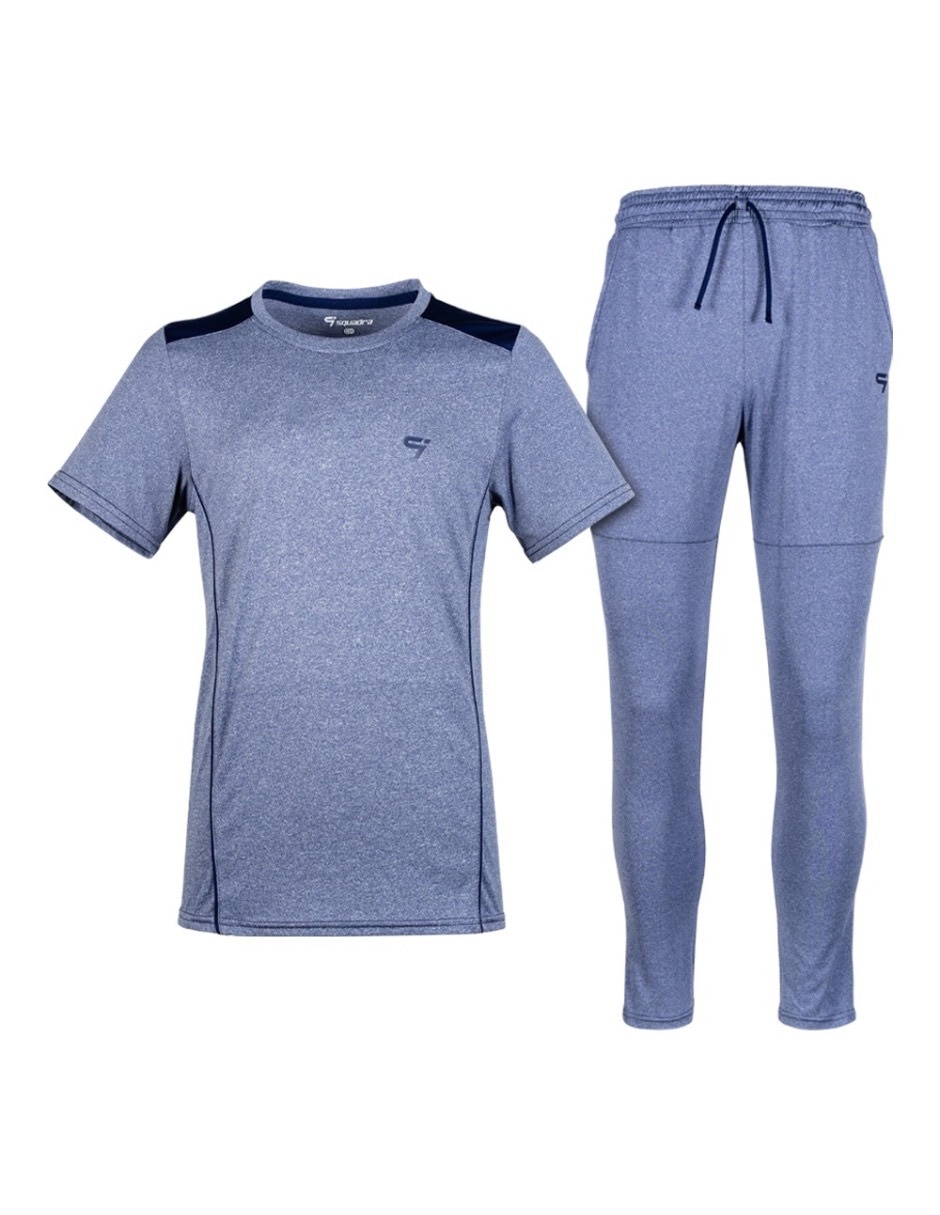 Conjunto deportivo straight con jareta para hombre