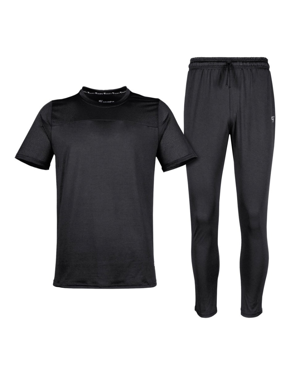 Conjunto deportivo straight con jareta para hombre