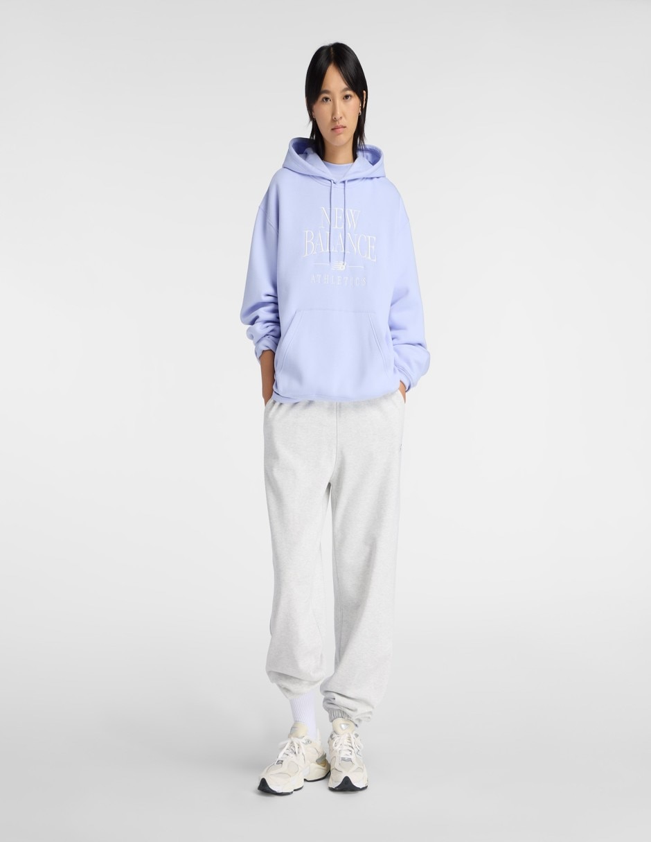 Sudadera New Balance con bolsa canguro para mujer