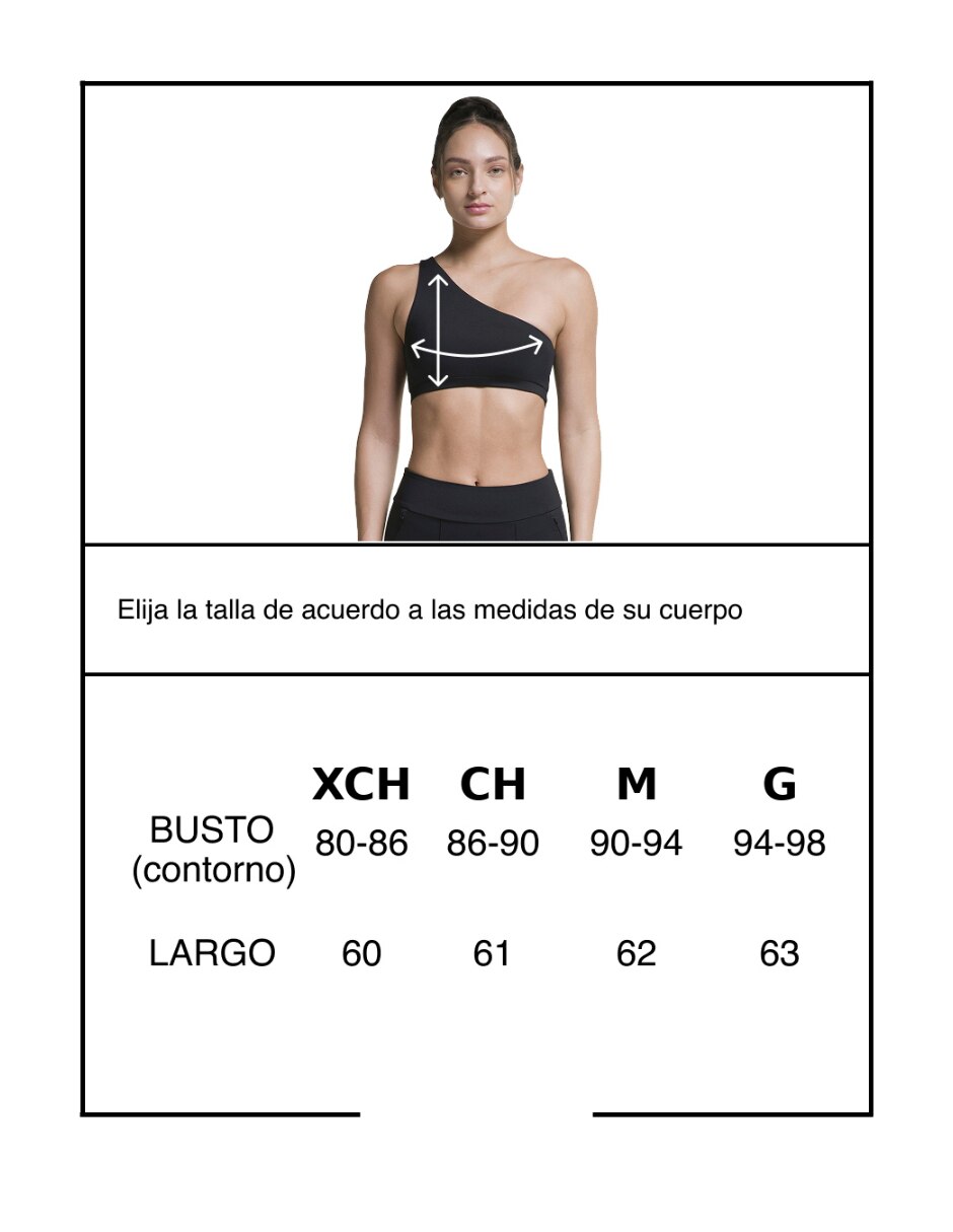 Top deportivo asimétrico para yoga mujer 5