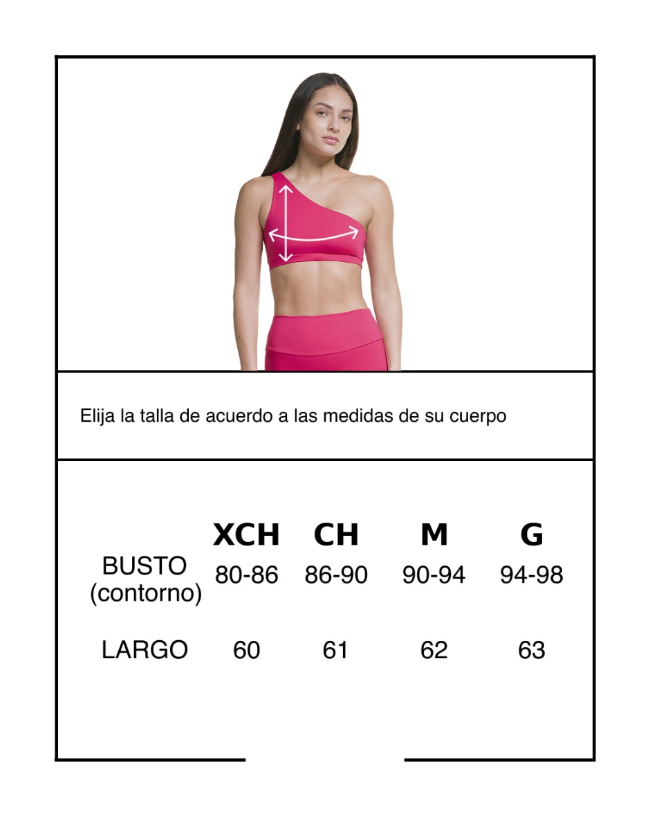 Top deportivo asimétrico para yoga mujer 5