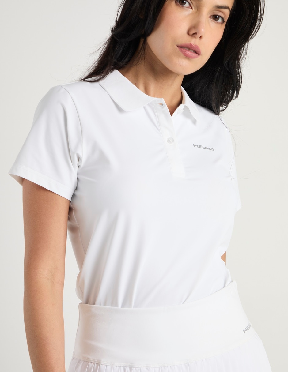 Playera tipo polo pádel para mujer 4