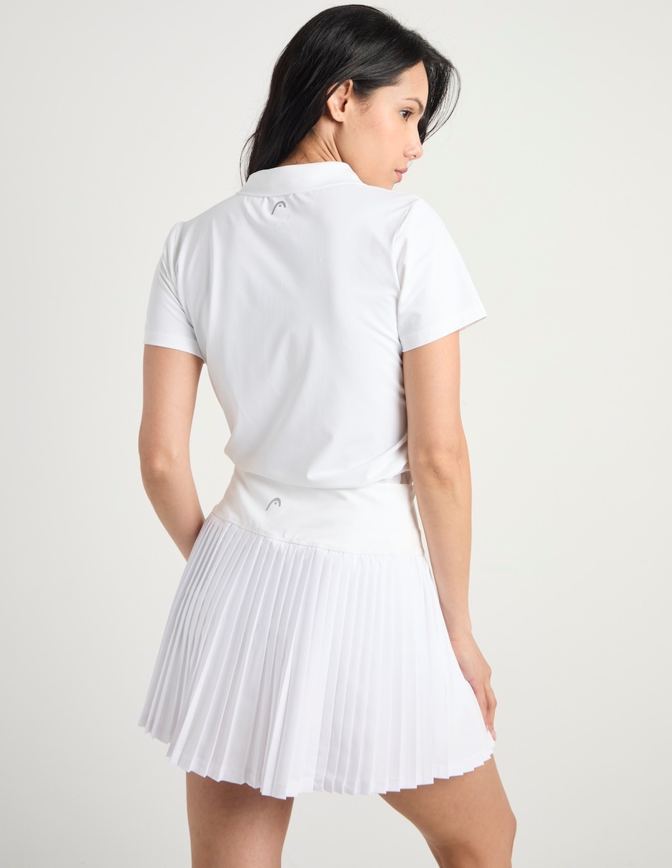 Playera tipo polo pádel para mujer 6