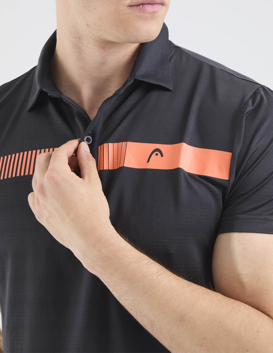 Playera tipo polo pádel para hombre 5