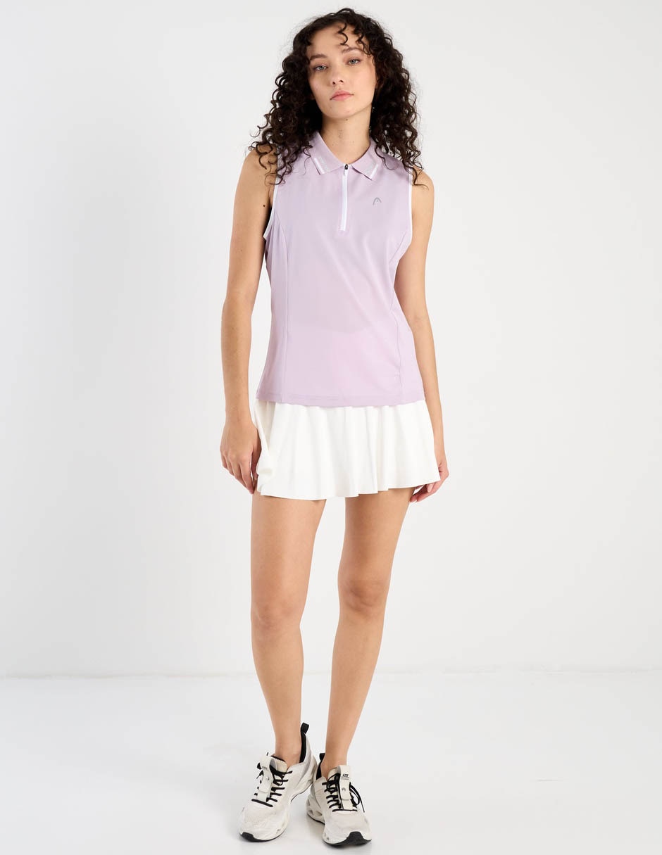 Playera tipo polo pádel para mujer 4