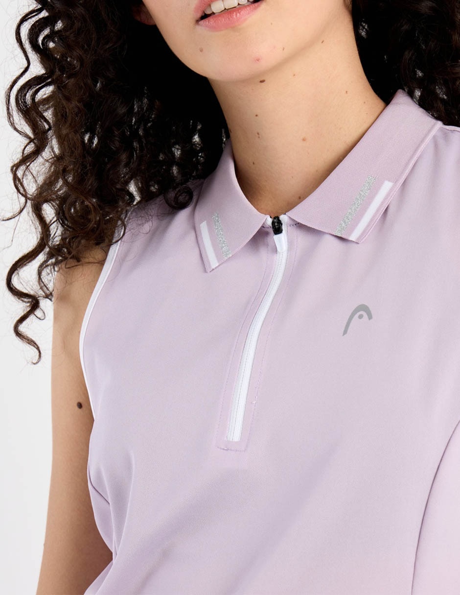 Playera tipo polo pádel para mujer 6