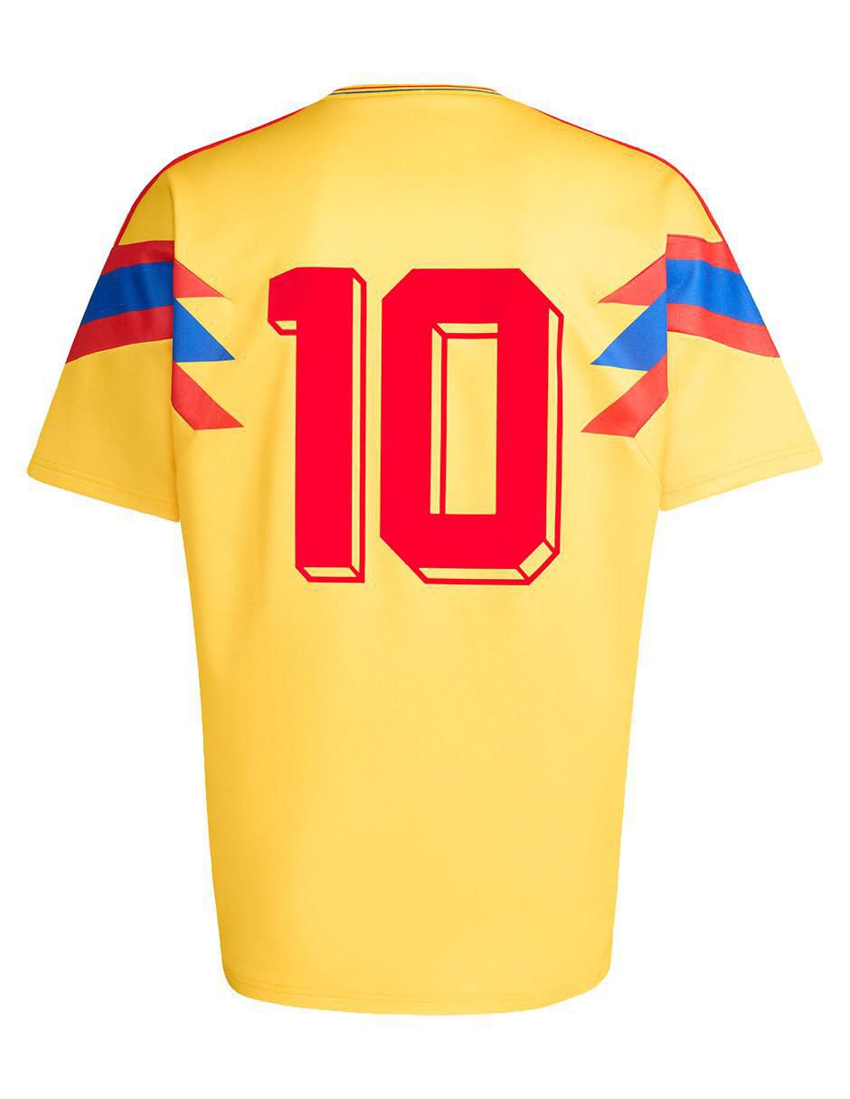 Jersey de Selección de fútbol de Colombia local manga corta para hombre 12