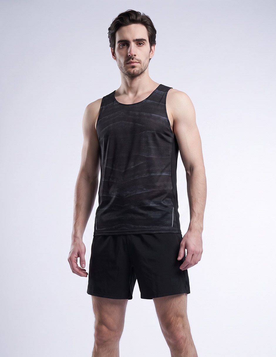 Playera tank top para correr para hombre
