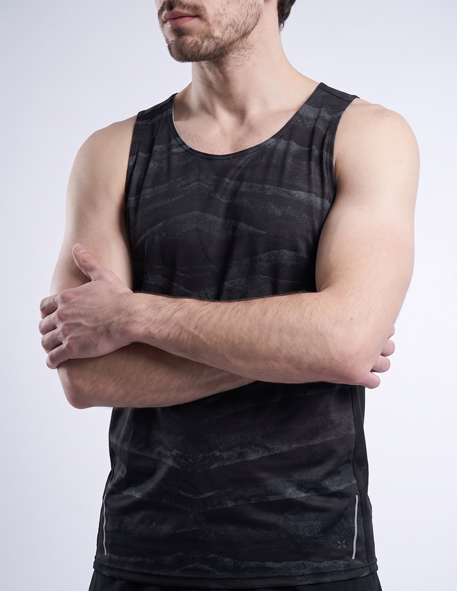Playera tank top para correr para hombre 4