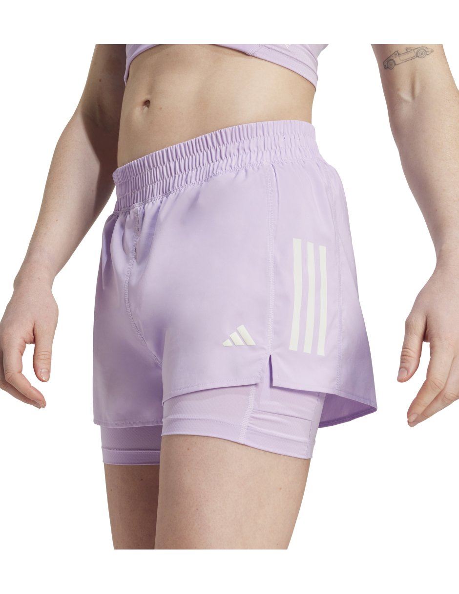 "set short/short" sin diseño "para" correr mujer 3