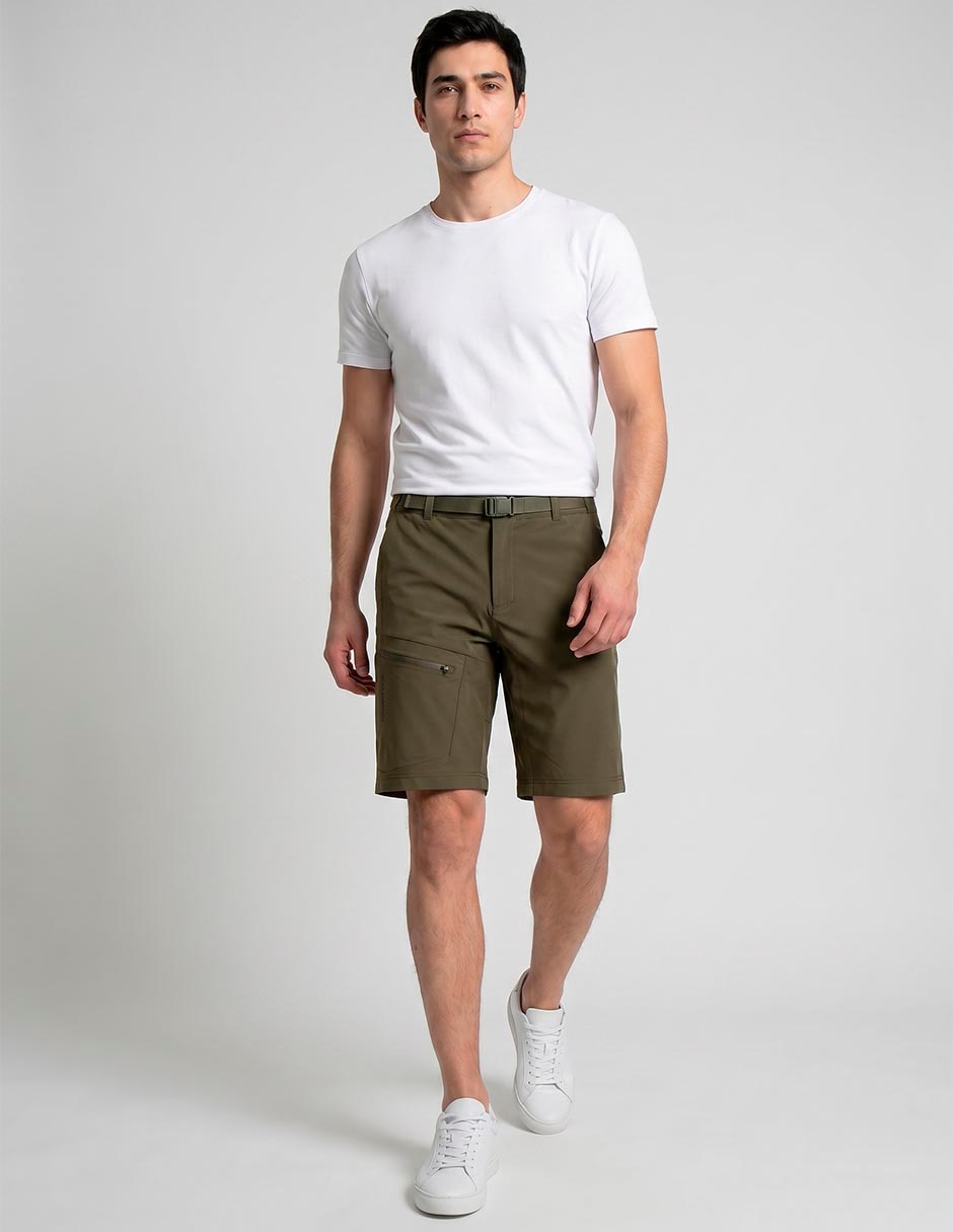 Short con bolsillos para outdoor hombre