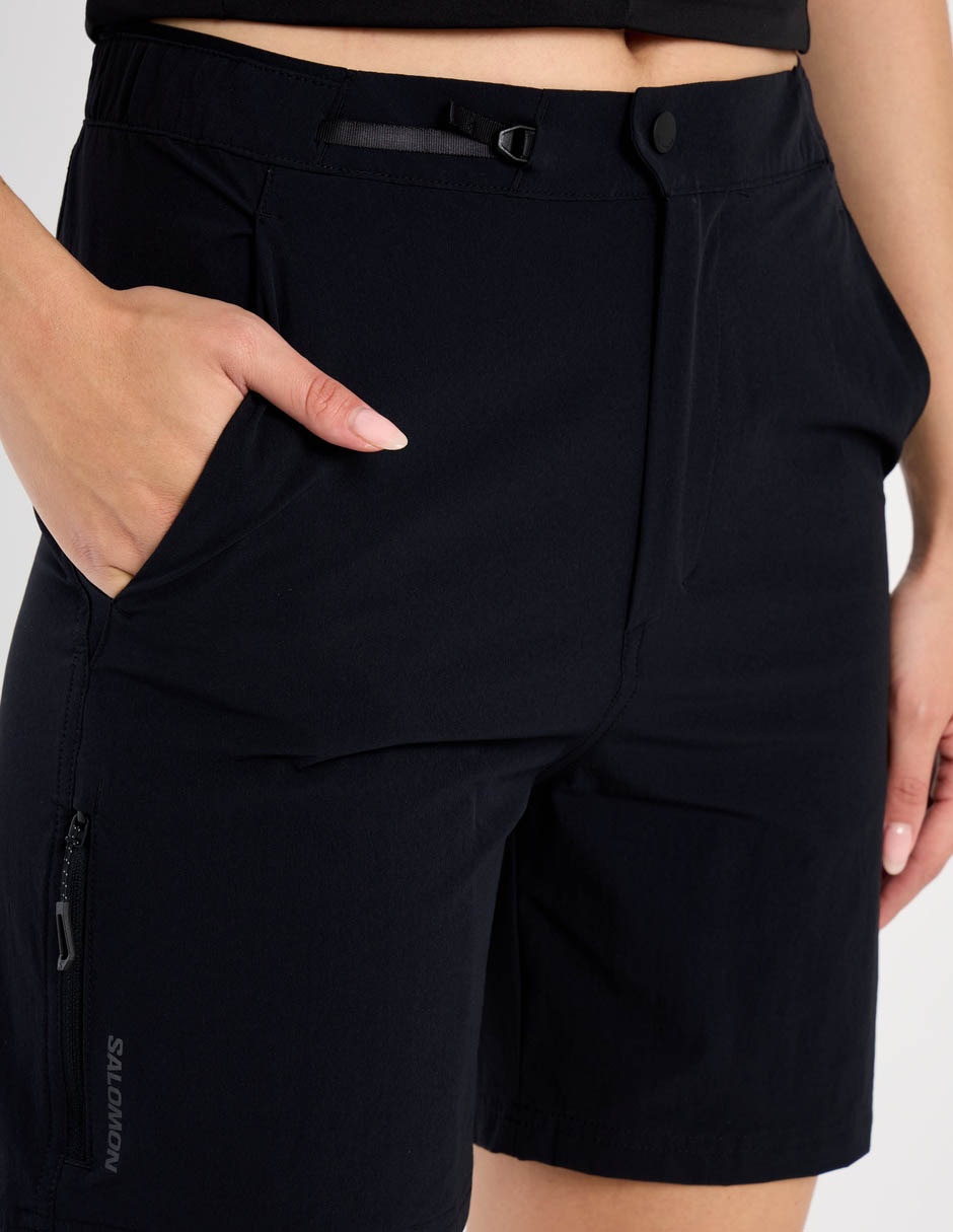 Short con bolsillos salomon para senderismo mujer