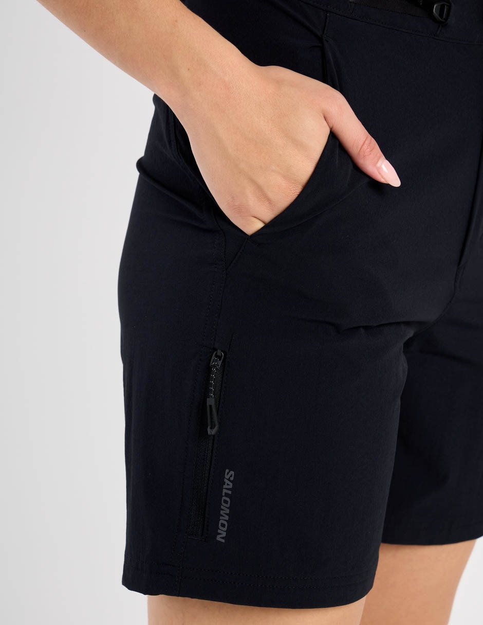 Short con bolsillos salomon para senderismo mujer