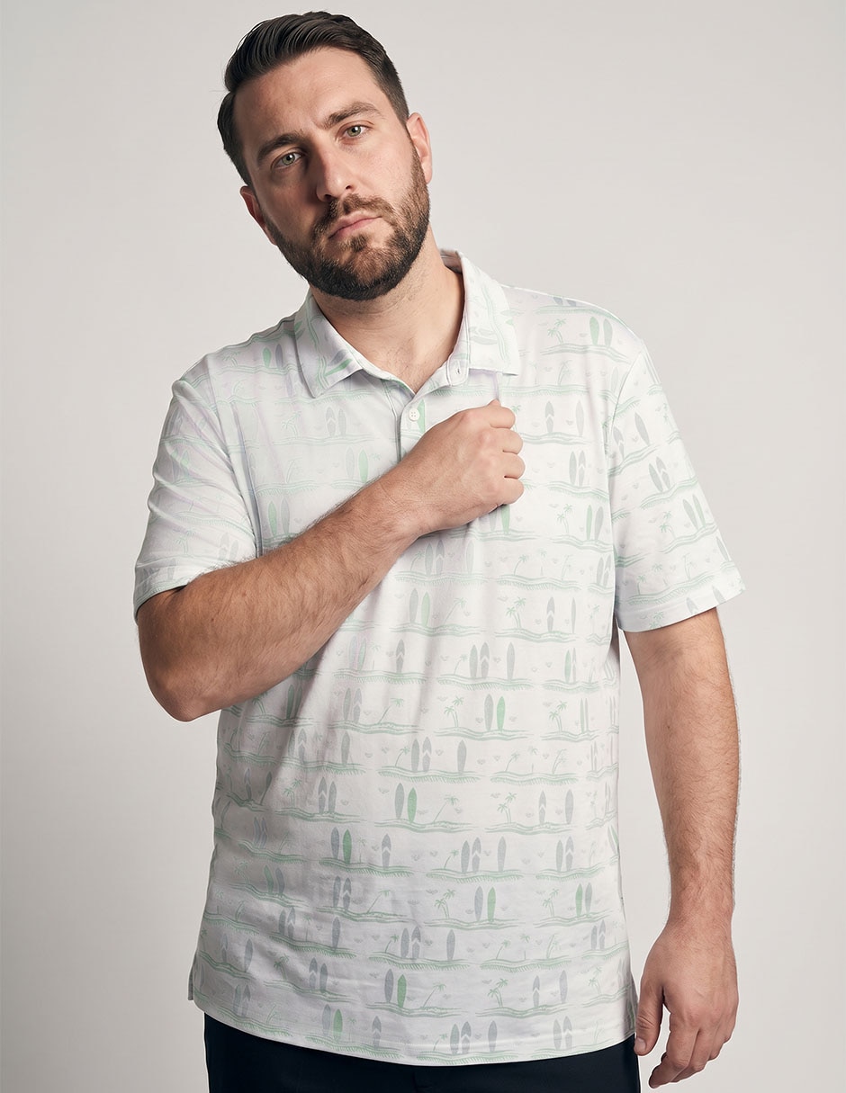 Playera deportiva para golf pga de hombre