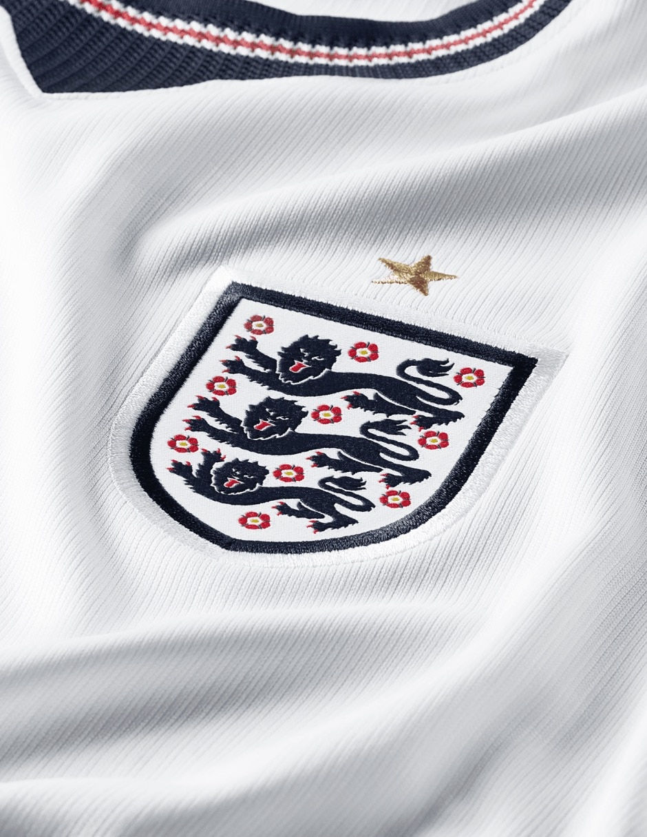 Jersey de Selección de Fútbol de Inglaterra local manga corta Nike para mujer