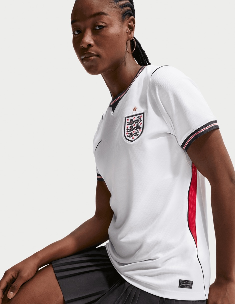 Jersey de Selección de Fútbol de Inglaterra local manga corta Nike para mujer