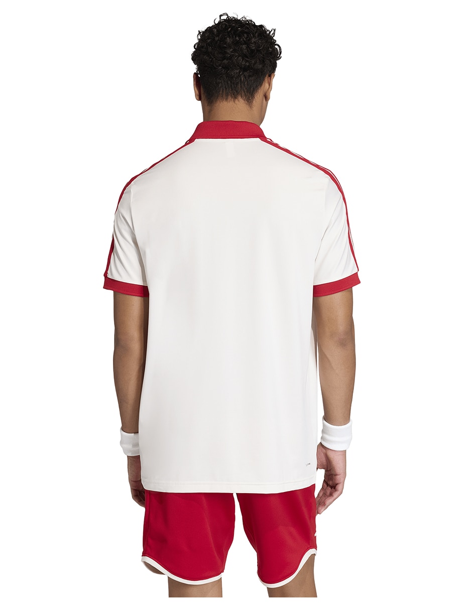 Playera tipo polo tennis Adidas para hombre