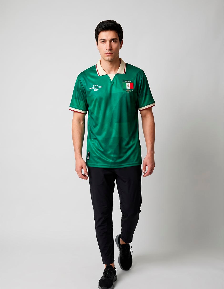 Jersey De Selección Nacional De México Conmemorativo De Manga Corta Fan Para Hombre