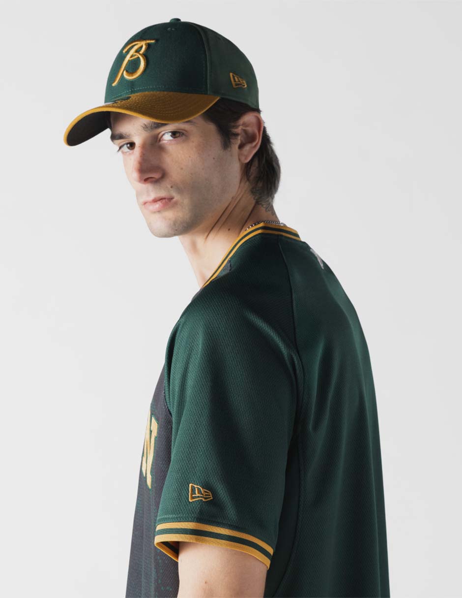 Jersey de bravos de león visitante de manga corta new era para unisex