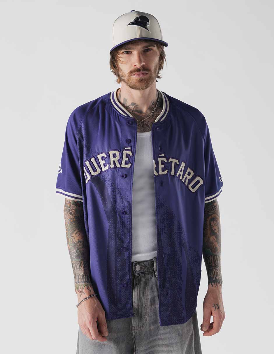 Jersey de conspiradores de querétaro visitante de manga corta new era para unisex