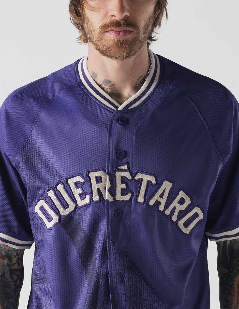Jersey de conspiradores de querétaro visitante de manga corta new era para unisex