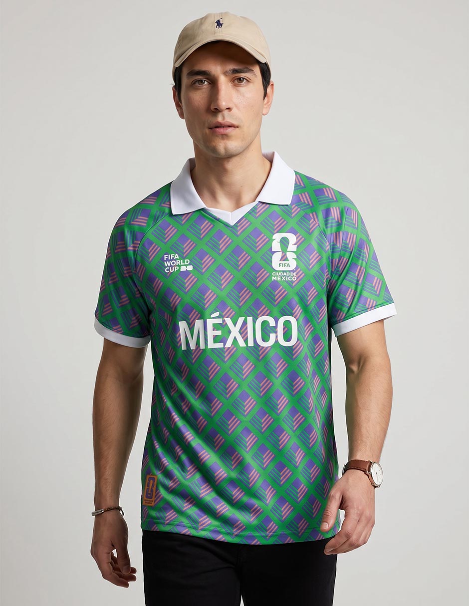 Playera deportiva para fútbol fifa méxico cdmx selección nacional de méxico de hombre Playera deportiva para fútbol fifa méxico cdmx selección nacional de méxico de hombre