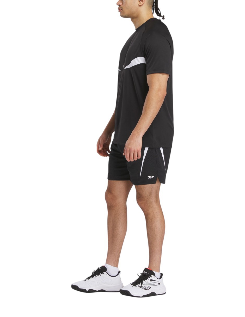 Playera deportiva para básquetbol Reebok de hombre