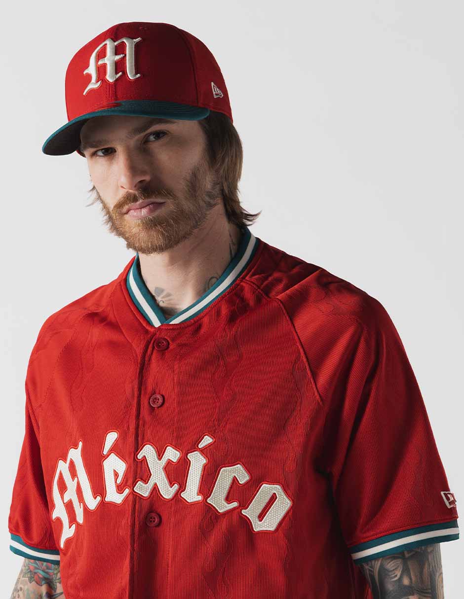 Jersey de Diablos Rojos del México visitante manga corta New Era unisex
