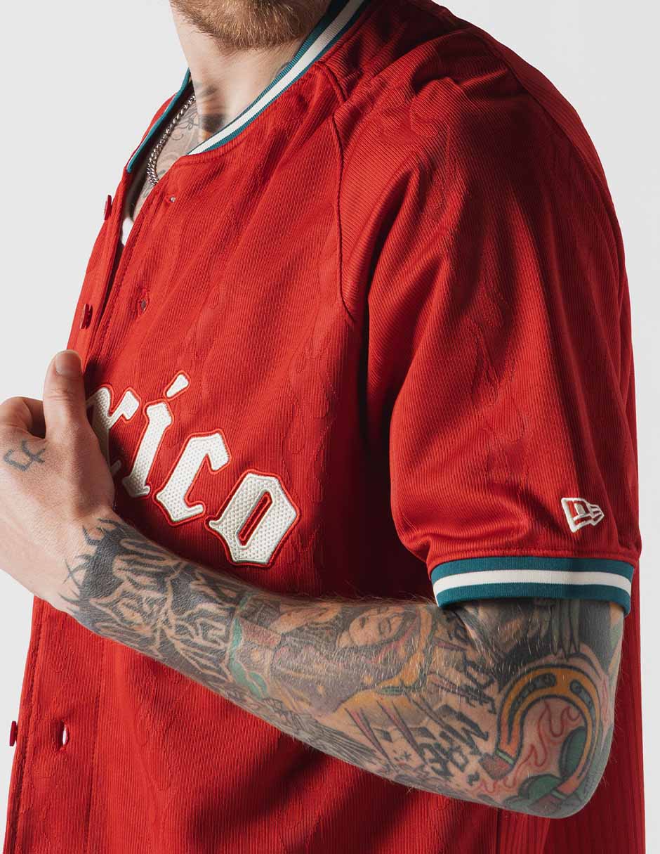Jersey de Diablos Rojos del México visitante manga corta New Era unisex