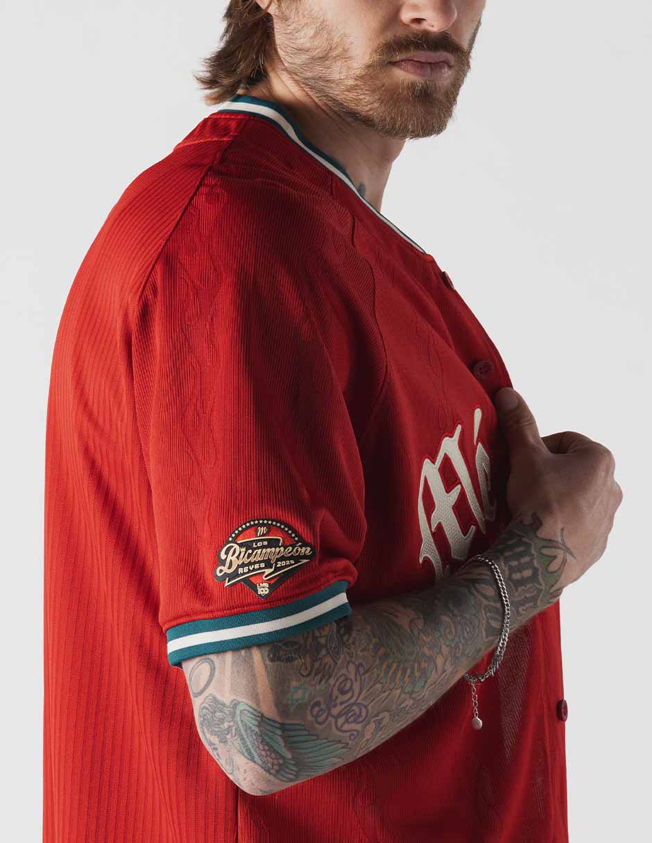 Jersey de Diablos Rojos del México visitante manga corta New Era unisex