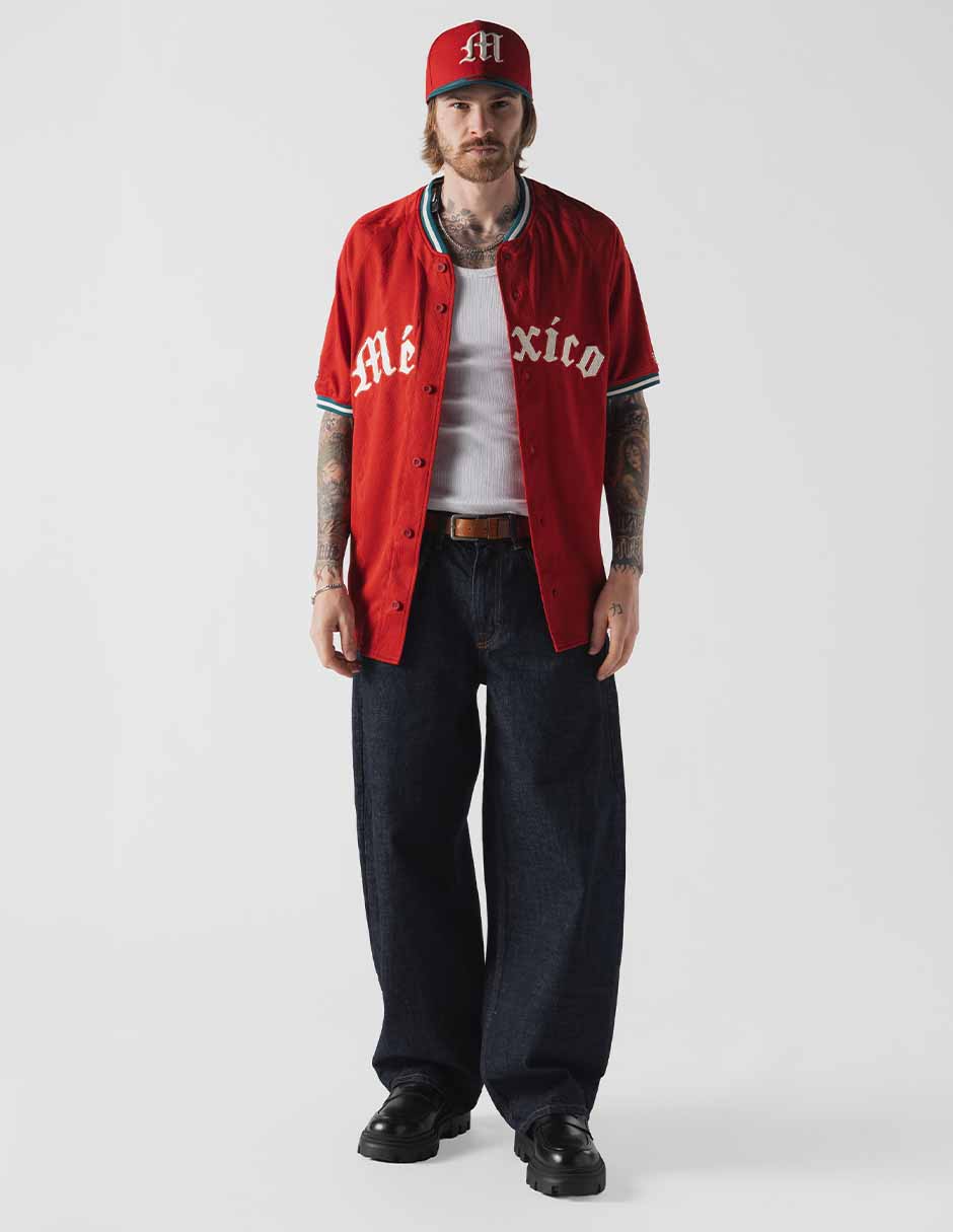Jersey de Diablos Rojos del México visitante manga corta New Era unisex