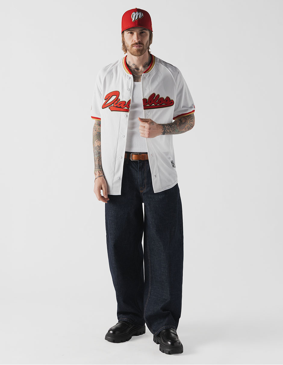 Jersey de diablos rojos del méxico local manga corta new era unisex