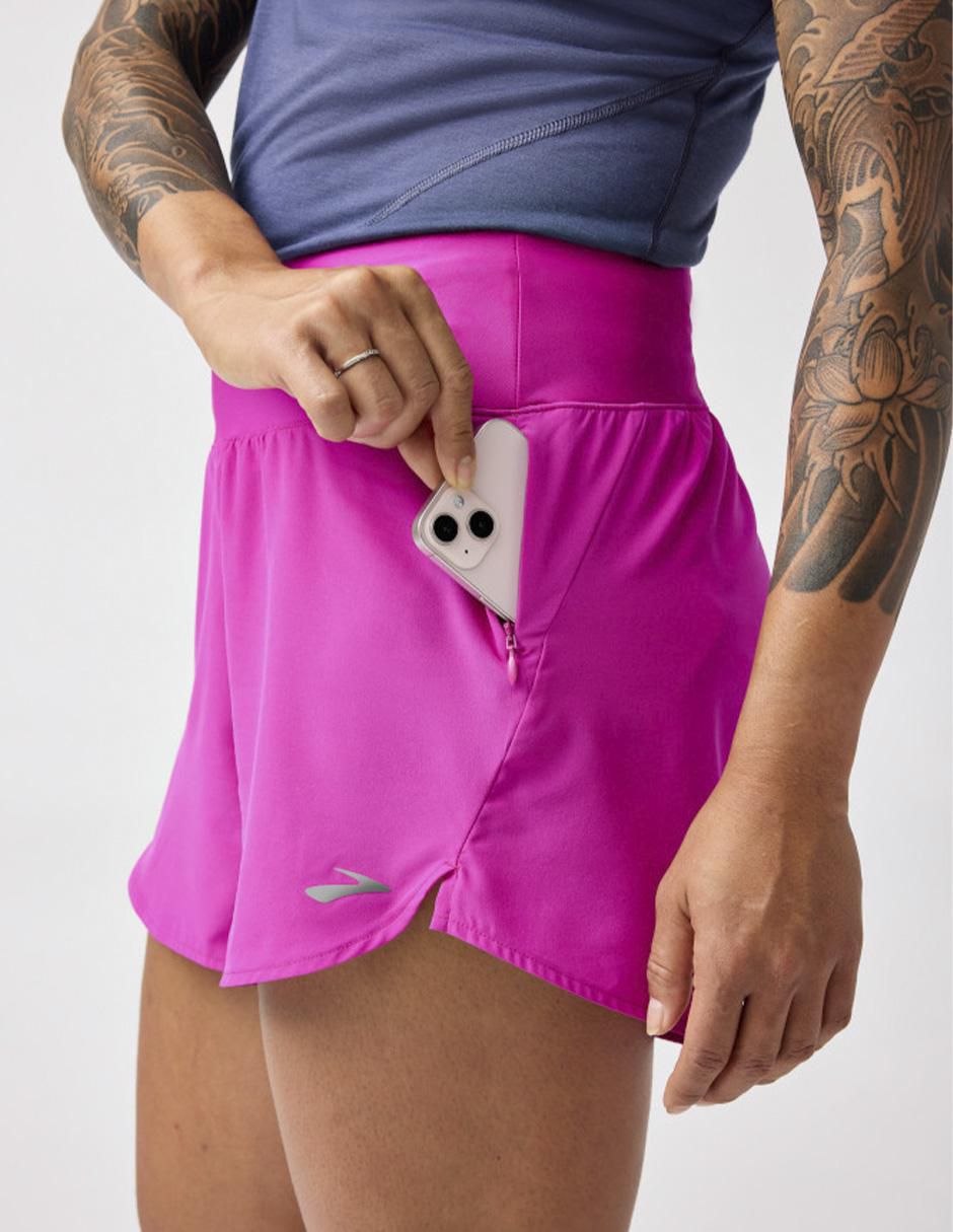 Short con bolsillos Brooks para correr mujer