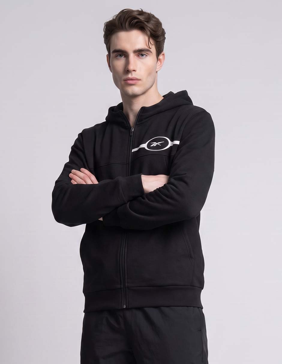 Sudadera con capucha y bolsa para hombre