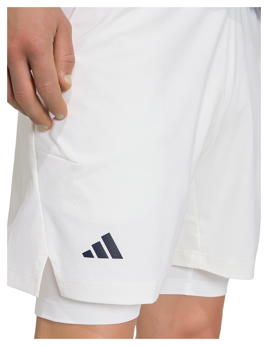 Short con malla con bolsillos "para" deporte con raqueta hombre 4