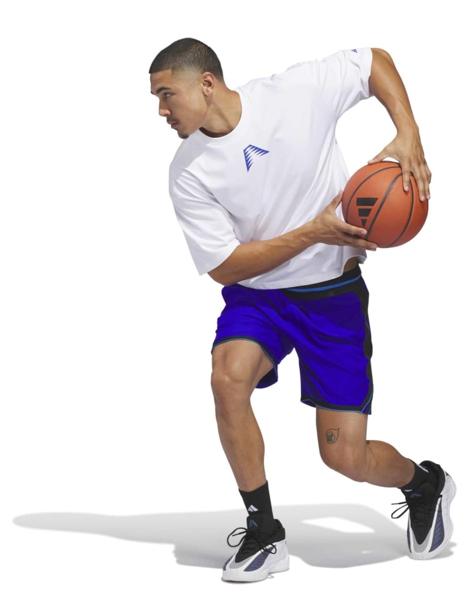 Playera deportiva para básquetbol Adidas de hombre