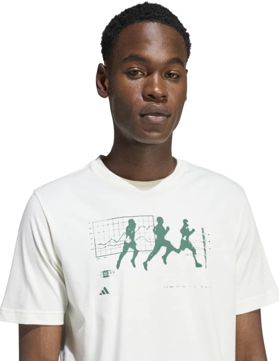 Playera deportiva para entrenamiento Adidas de hombre