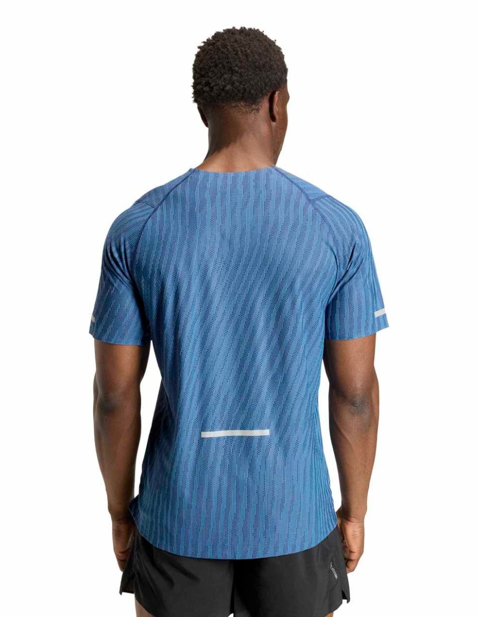 Playera deportiva para correr Adidas de hombre