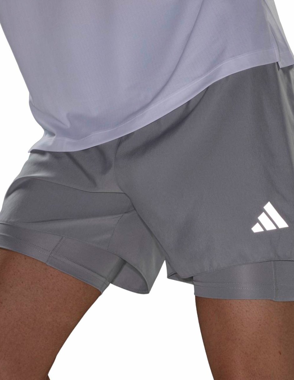 Short adidas con bolsillos para correr hombre