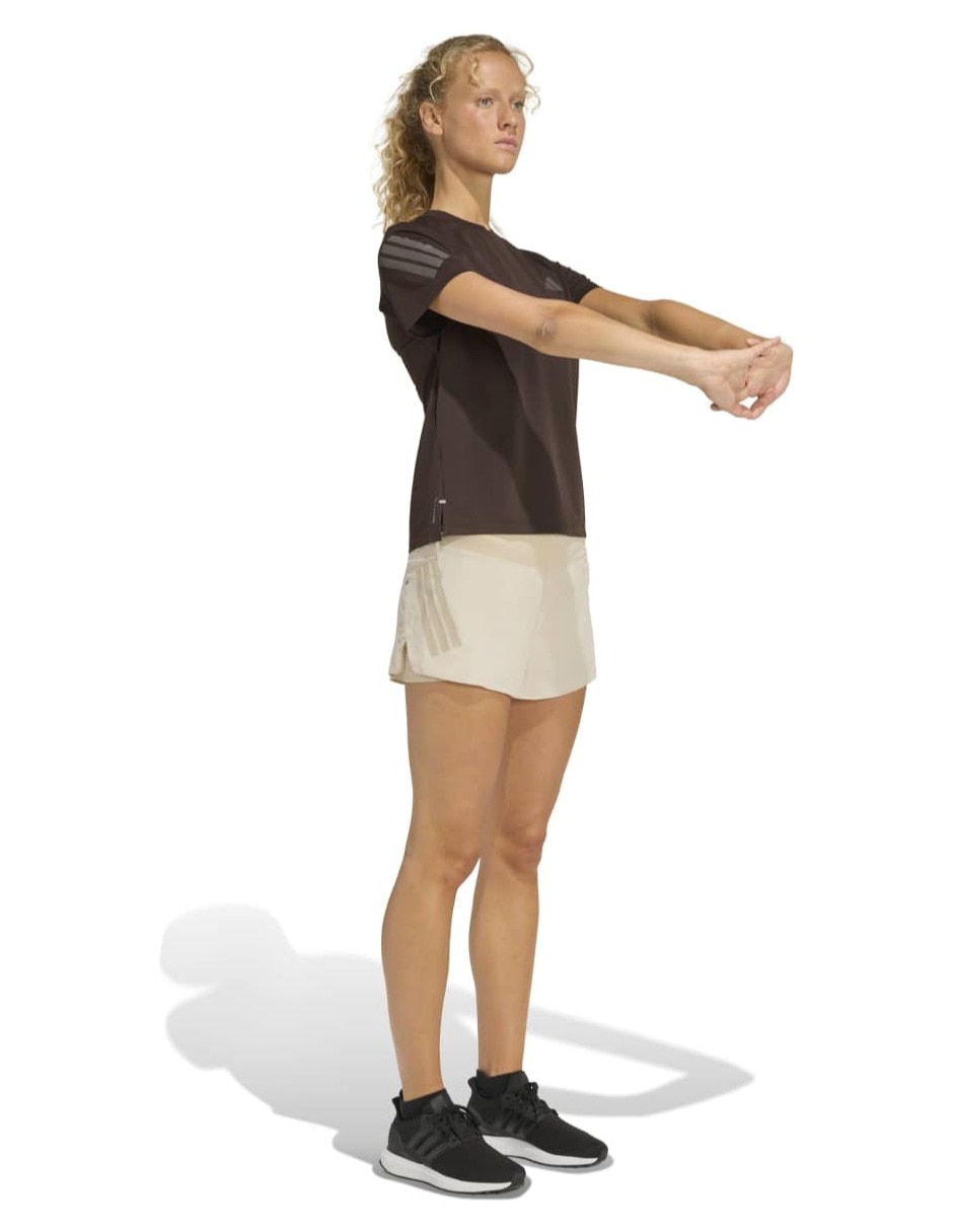 Short adidas con bolsillos para correr mujer